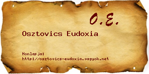 Osztovics Eudoxia névjegykártya